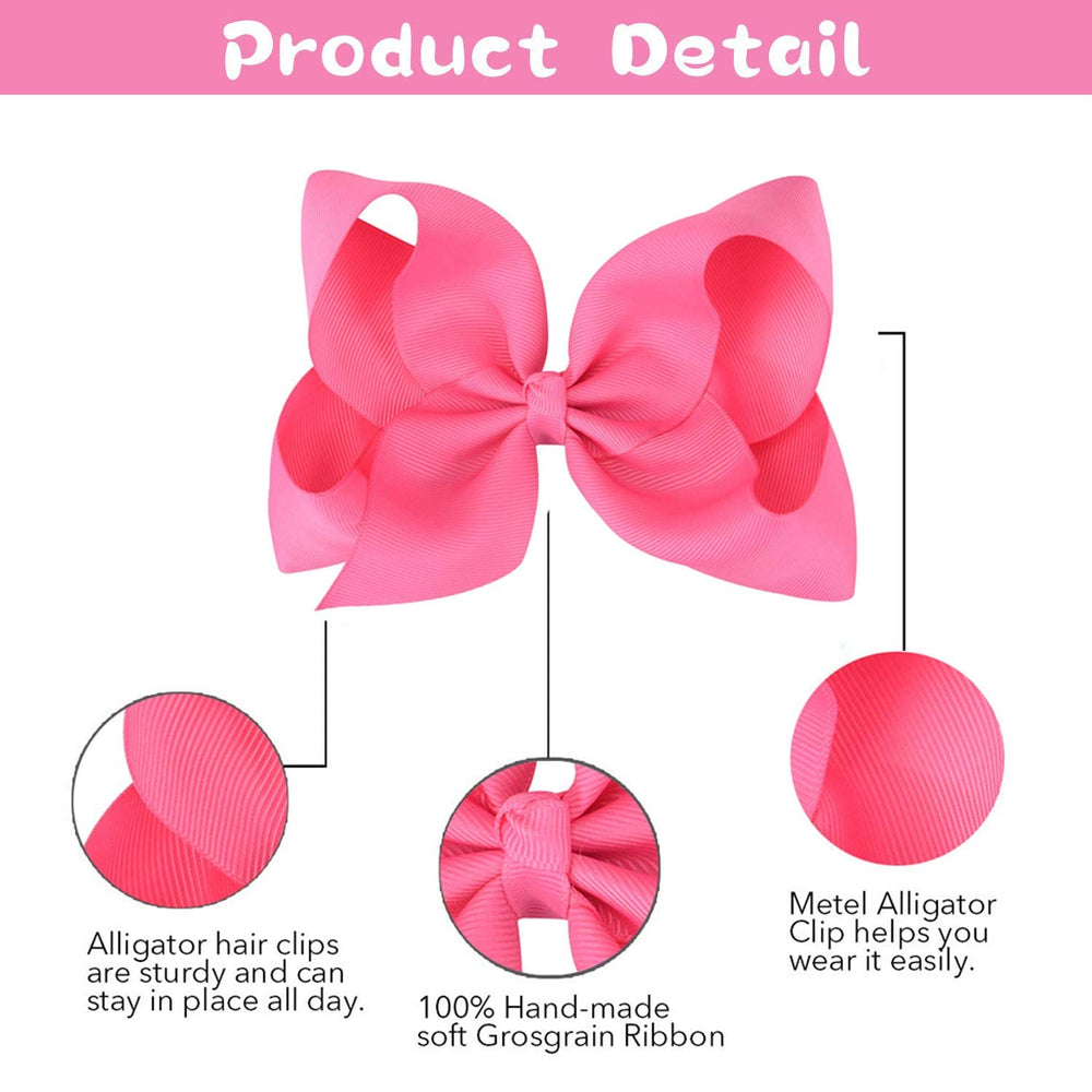 OAOLEER hair bow shown with ponytail for quick styling