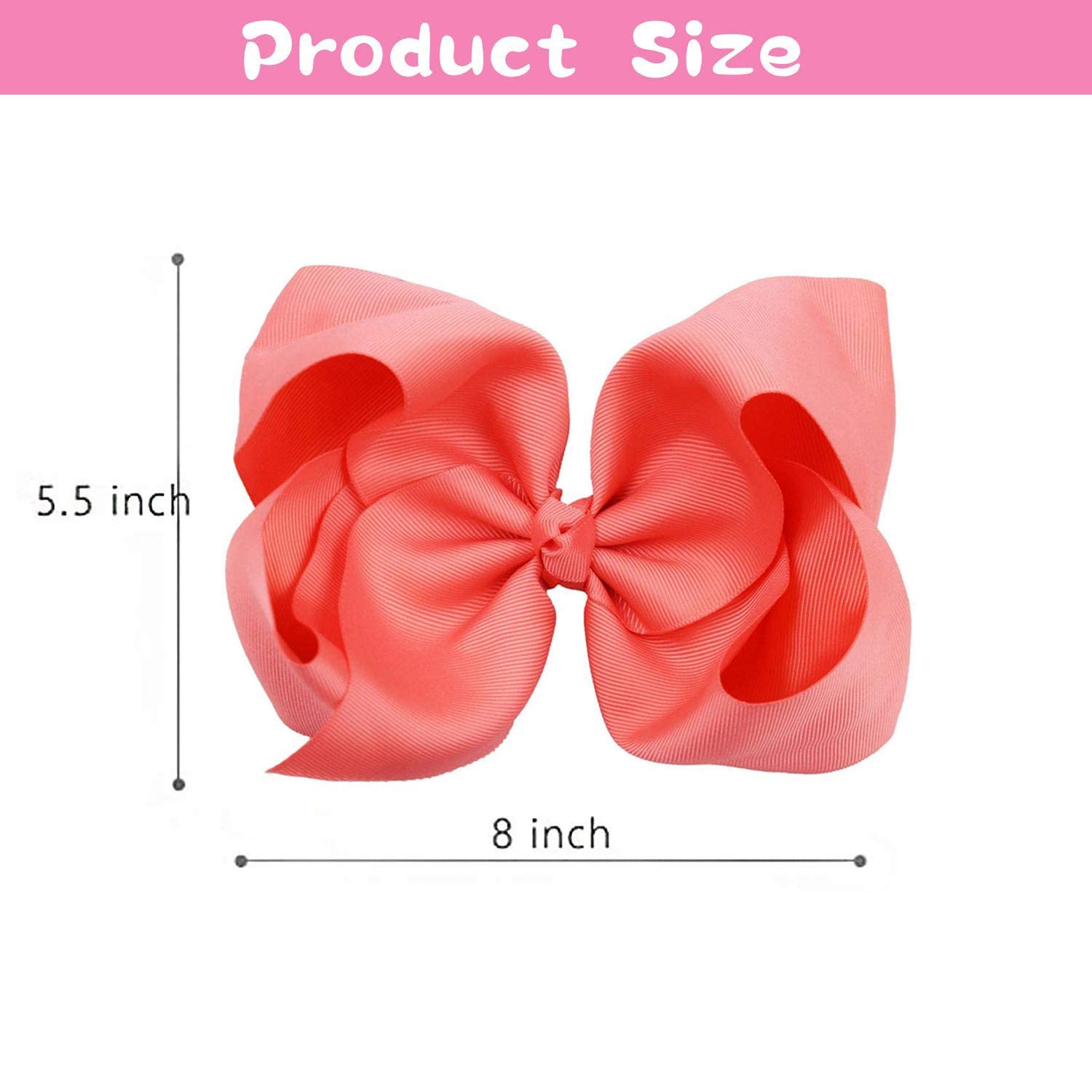 OAOLEER rust-resistant clips secure bows without snagging hair