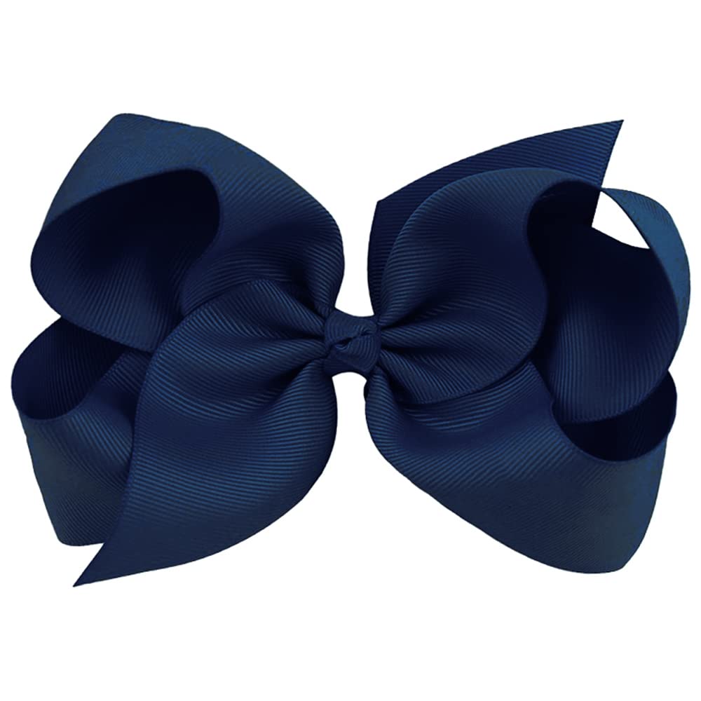 Oaooleer navy hair bow set ideal for school events.
