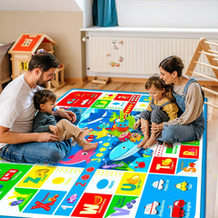 Oarifun non-slip back keeps the mat in place during active play