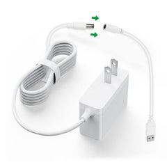 OatXtorpor power cord in use for USB-compatible baby swings, ensuring steady operation.