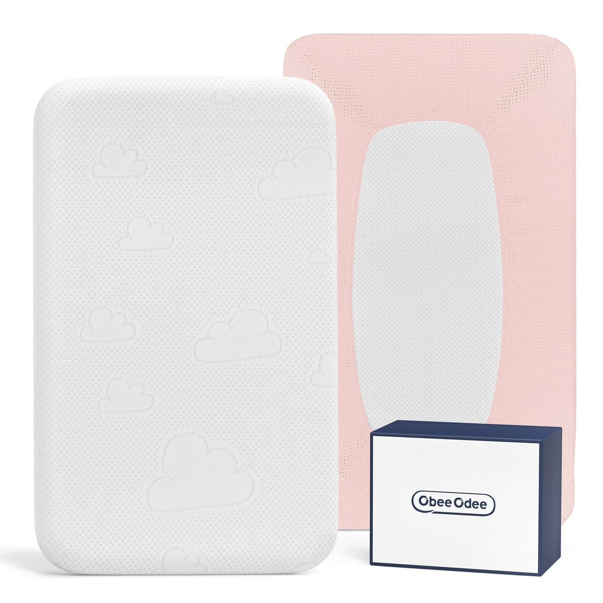Obbee Odee silicone-safe bassinet mattress core for newborn comfort.