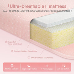Obbee Odee snugFit organic cotton sheet provides soft touch and snug fit.