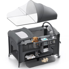 Obee Odee 4-in-1 bassinet assembly view highlighting versatile sleeping modes