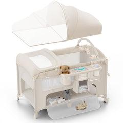Obee Odee 4in1 bassinet mosquito net protects baby while you monitor