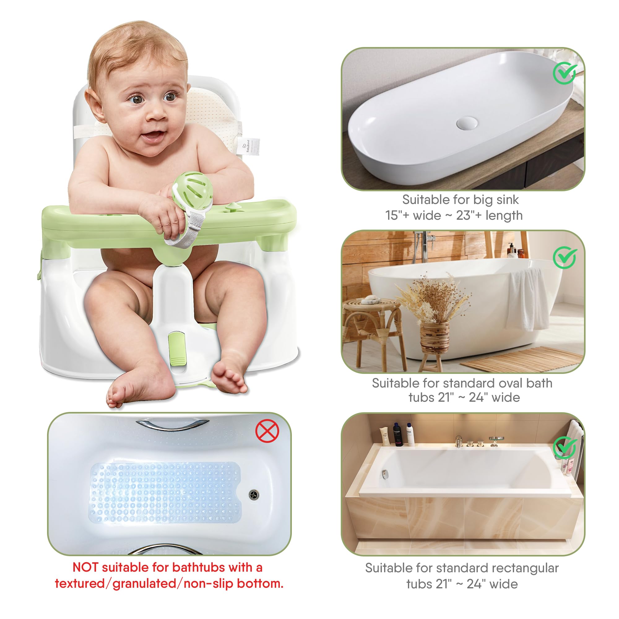 Obee Odee bath seat supports hands-free bathing for parent-child interaction.