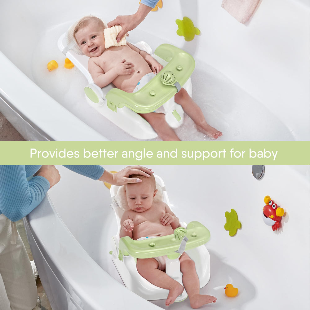 Obee Odee bath seat folds and hangs for easy drying and compact storage.
