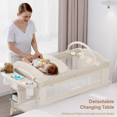 Obee Odee changing table with water-resistant fabric for easy cleanup
