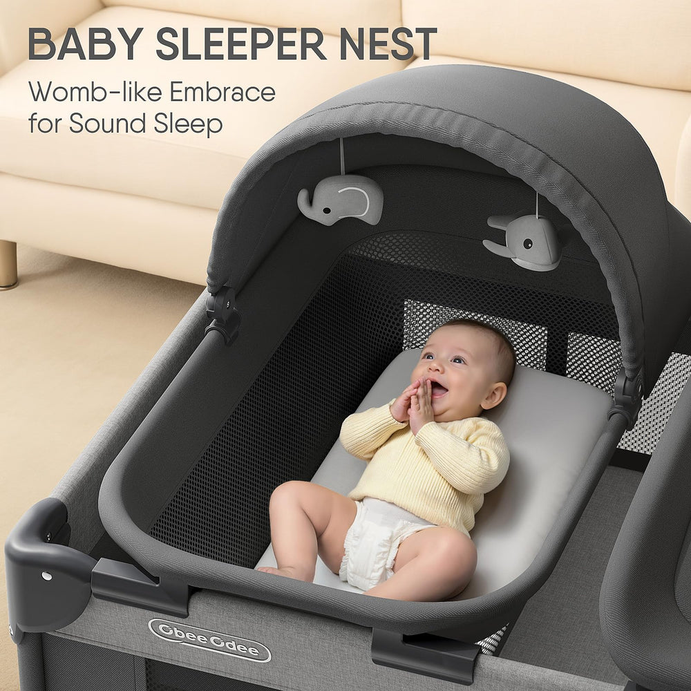 Obee Odee wide changing table with easy diaper changes and storage