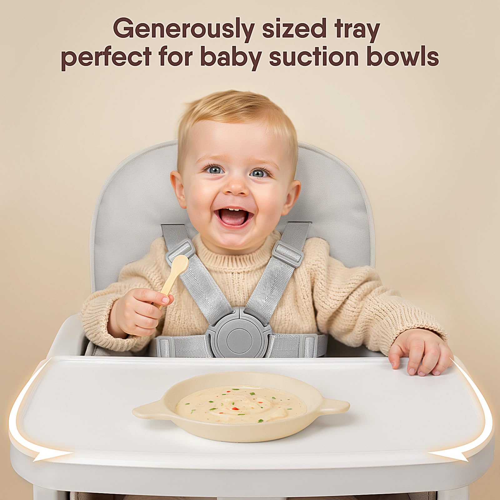 Obee Odee dishwasher-safe tray enables quick, hygienic cleanup after meals.