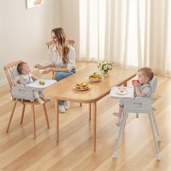Obee Odee high chair seat 14-17 inch supports roomy, comfortable dining.