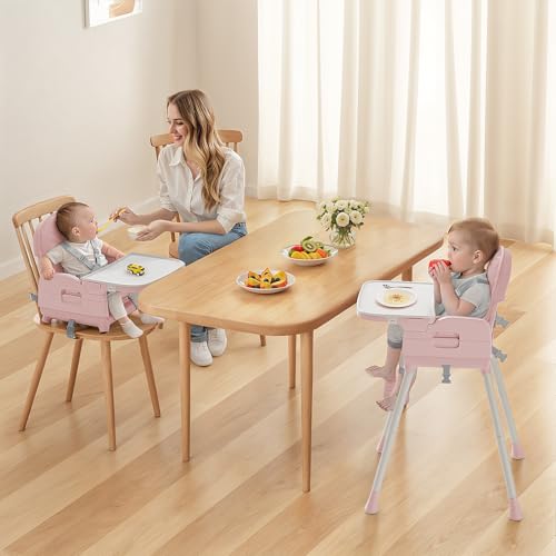Obee Odee pink high chair seat with soft PU cushion for comfy dining