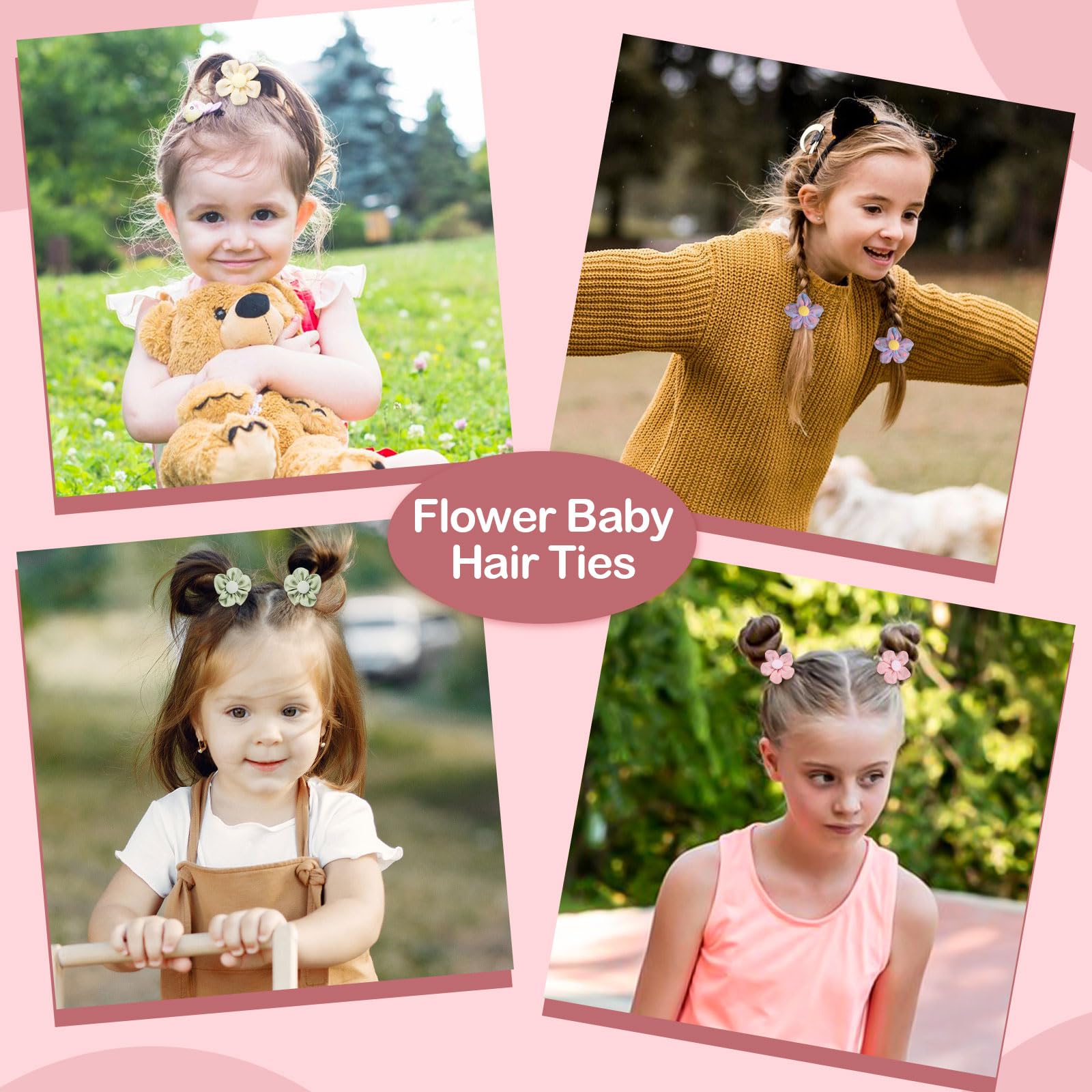 Obeoby hair ties help create cute ponytails and buns.