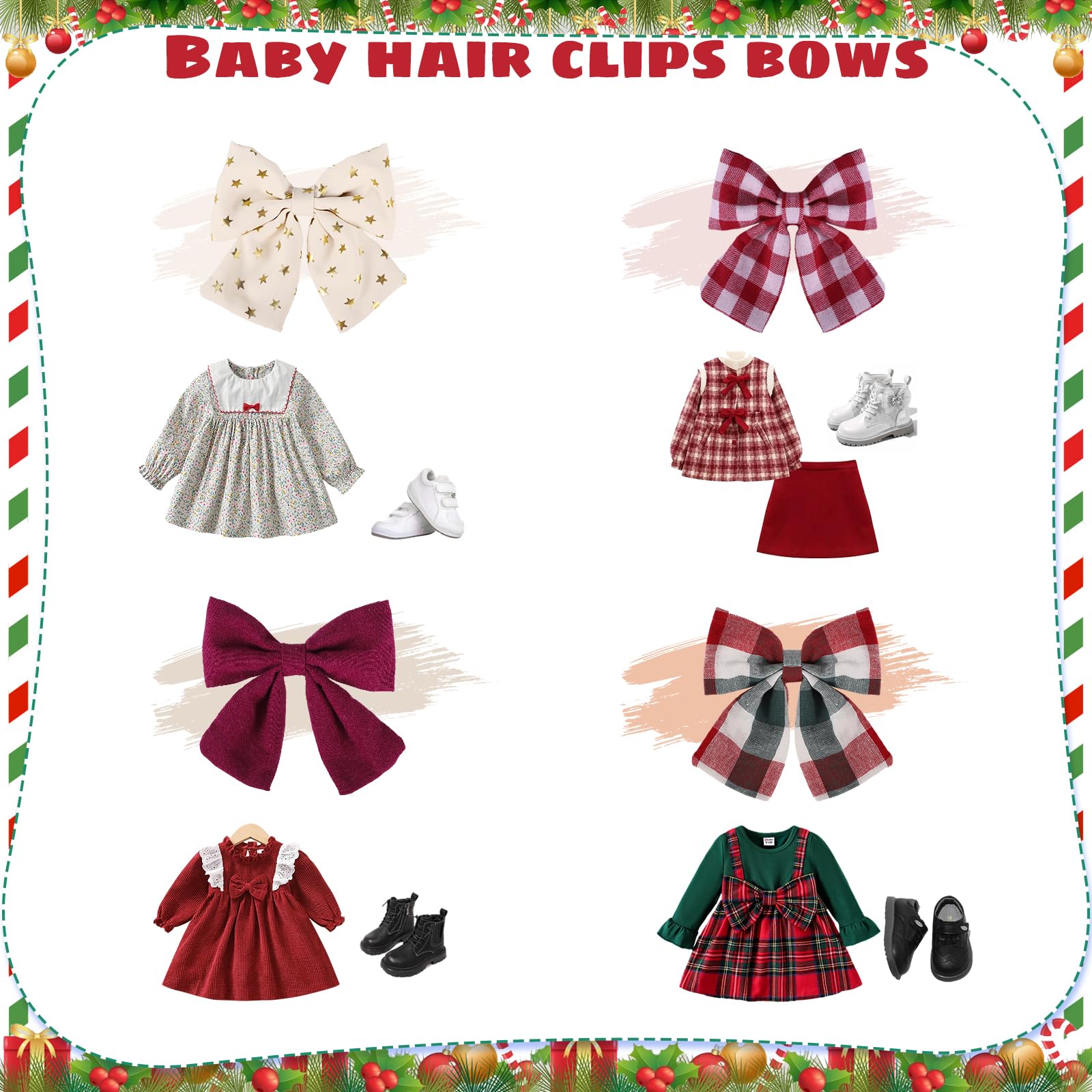 Obeoby gift-pack ready bows, perfect for holidays and stockings