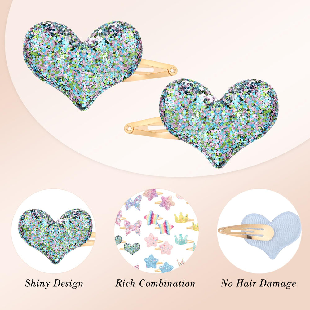 Obeoby metal snap hair clip provides secure hold during busy play.