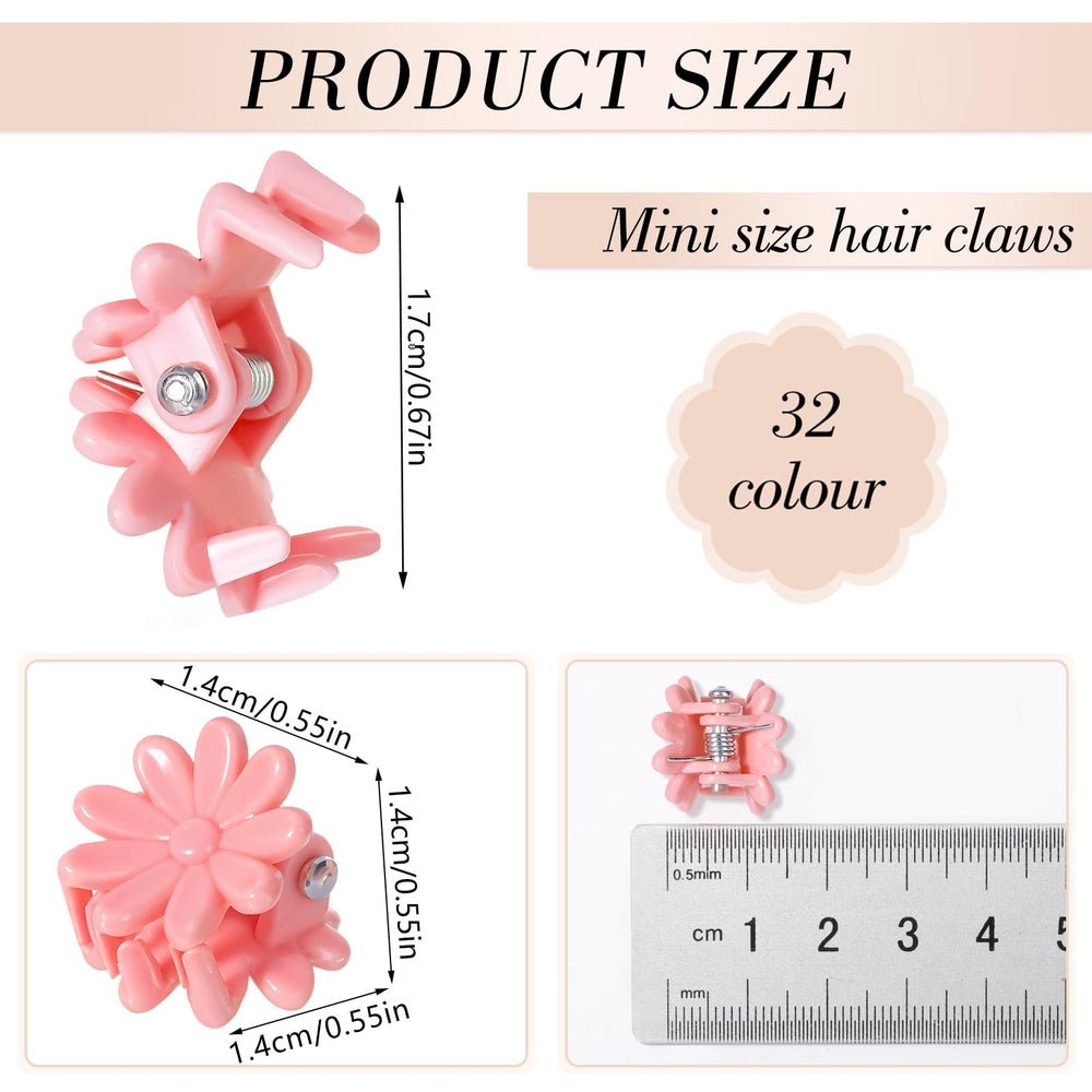 obeoby mini claw clip with a daisy flower design offering secure hold