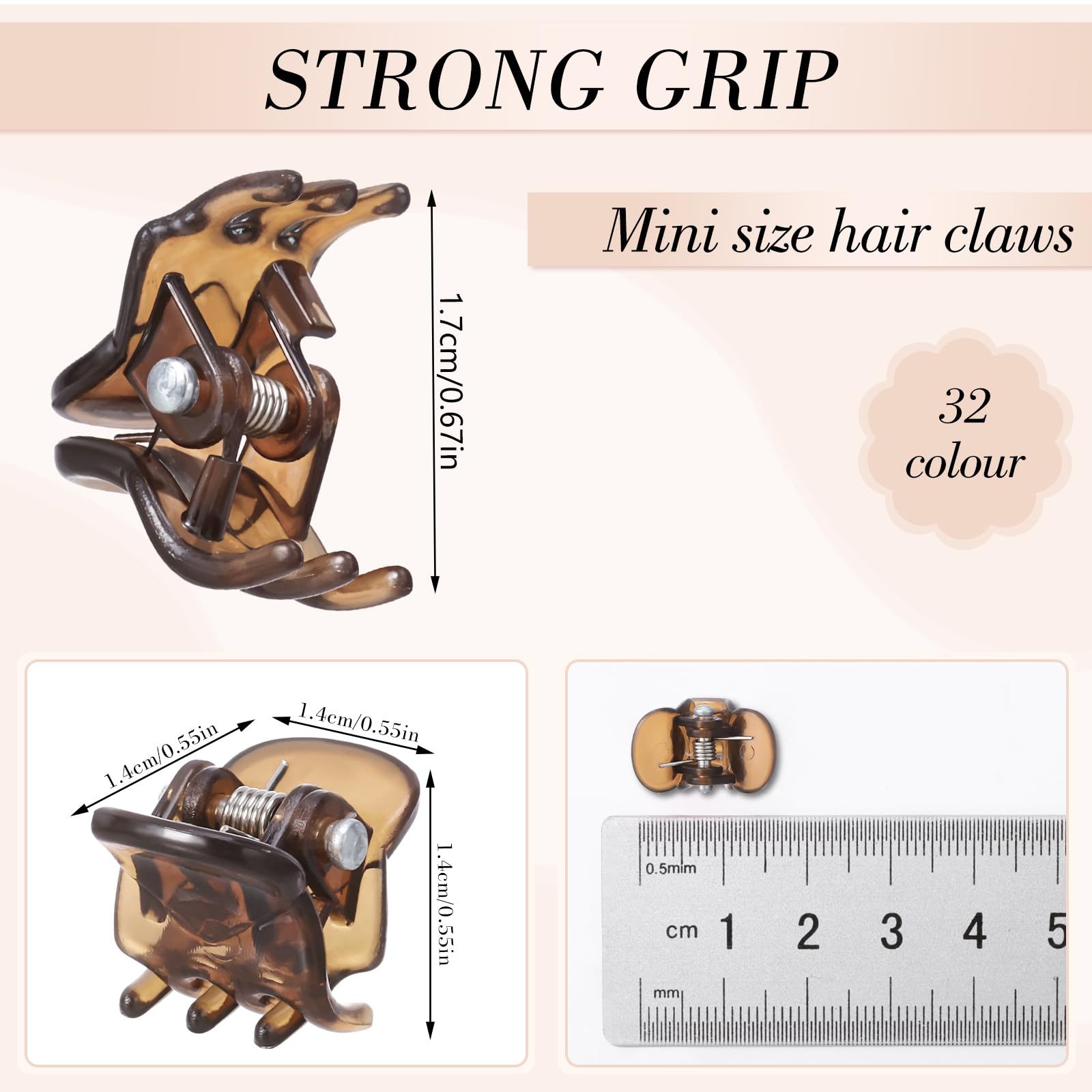 obeoby mini clips show 32 colors for versatile styling