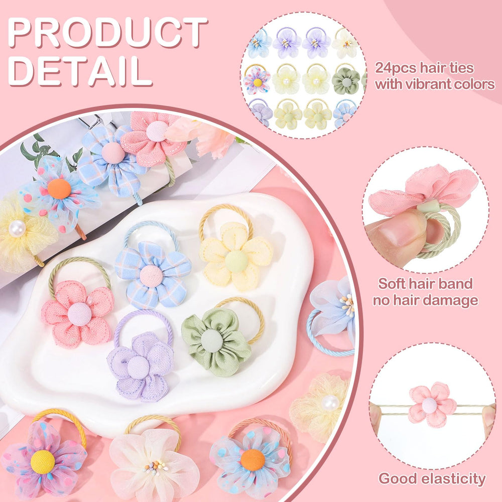 Obeoby soft cotton hair ties glide gently through hair.