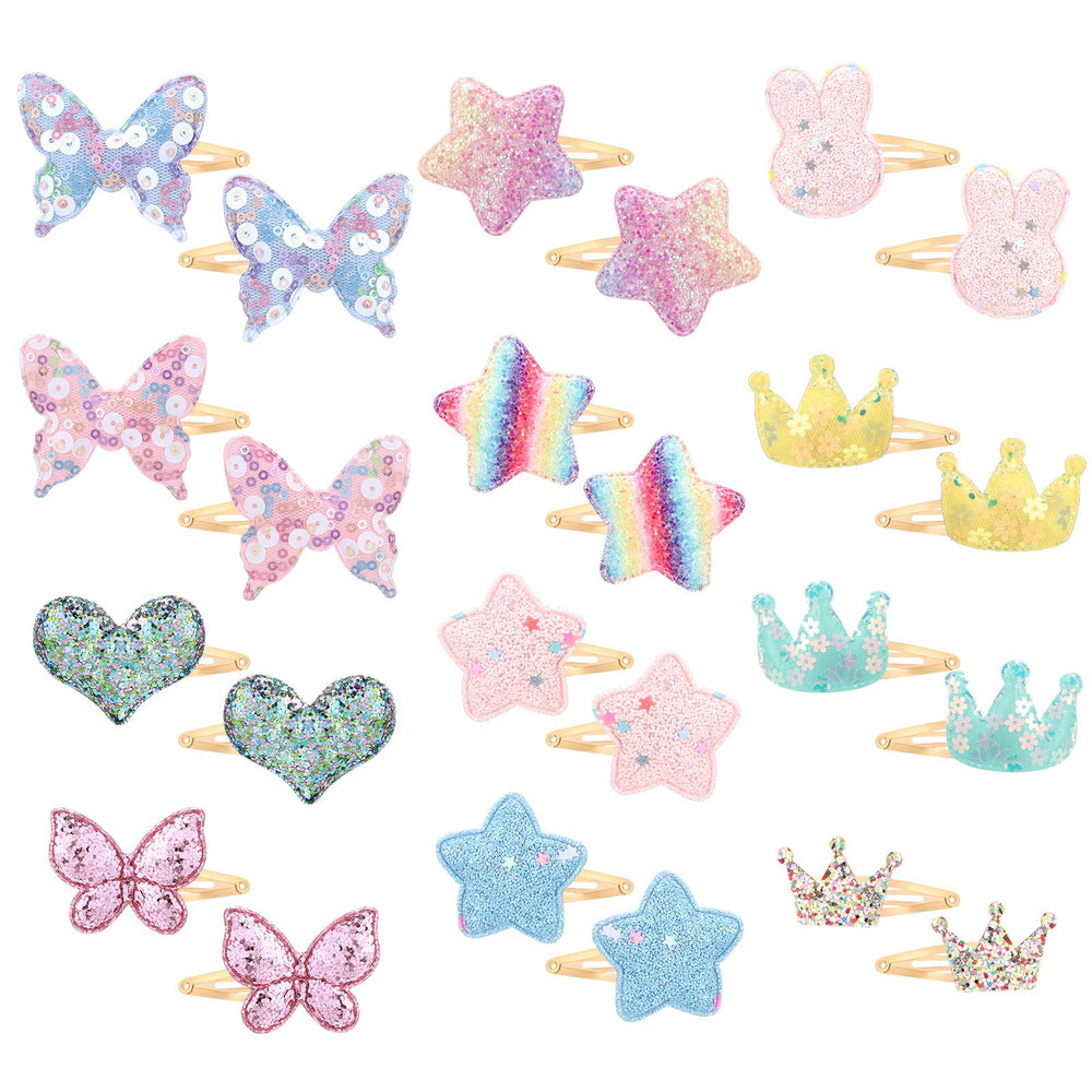 Obeoby star hair clip for kids adds sparkle for daily outfits.