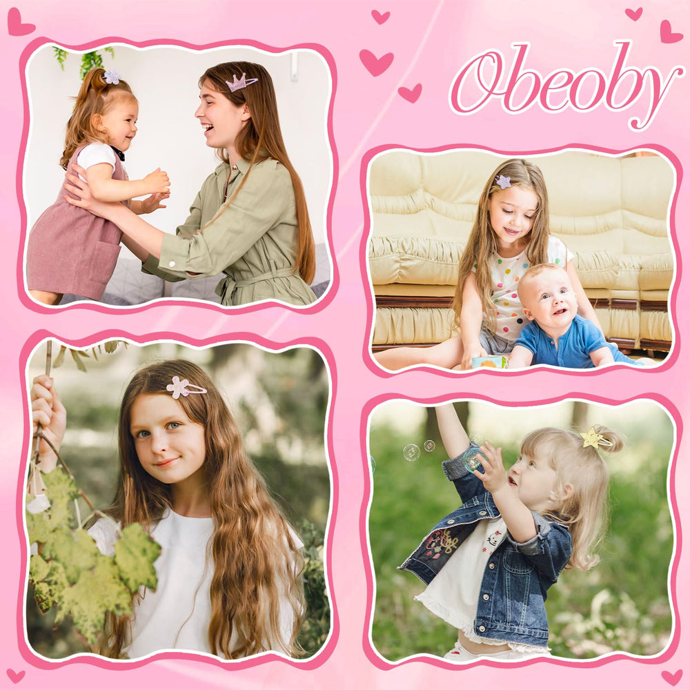 obeoby butterfly-pattern clips charm any hairstyle, straight or curly