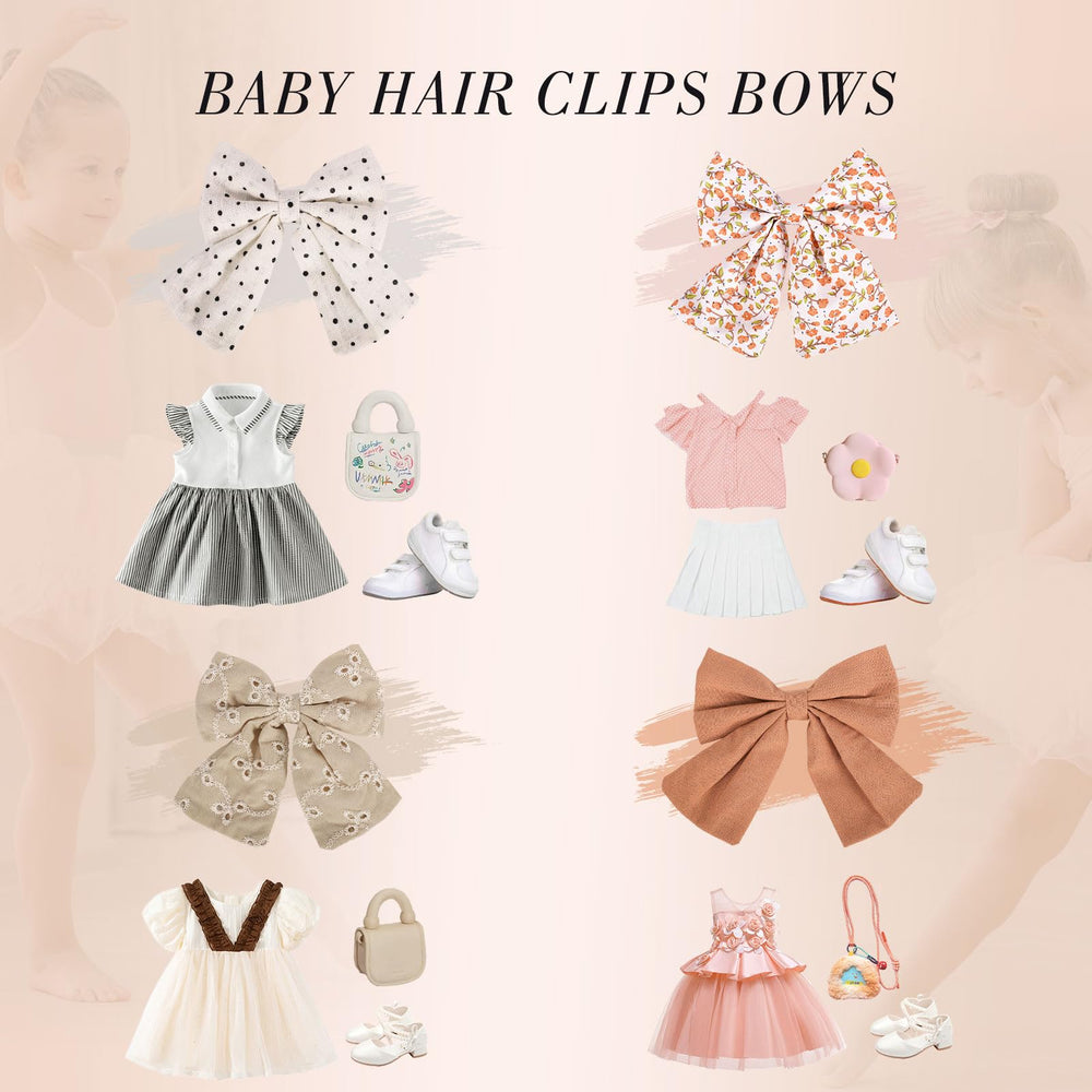 obeoby Toddlers Bows clips are washable for lasting freshness