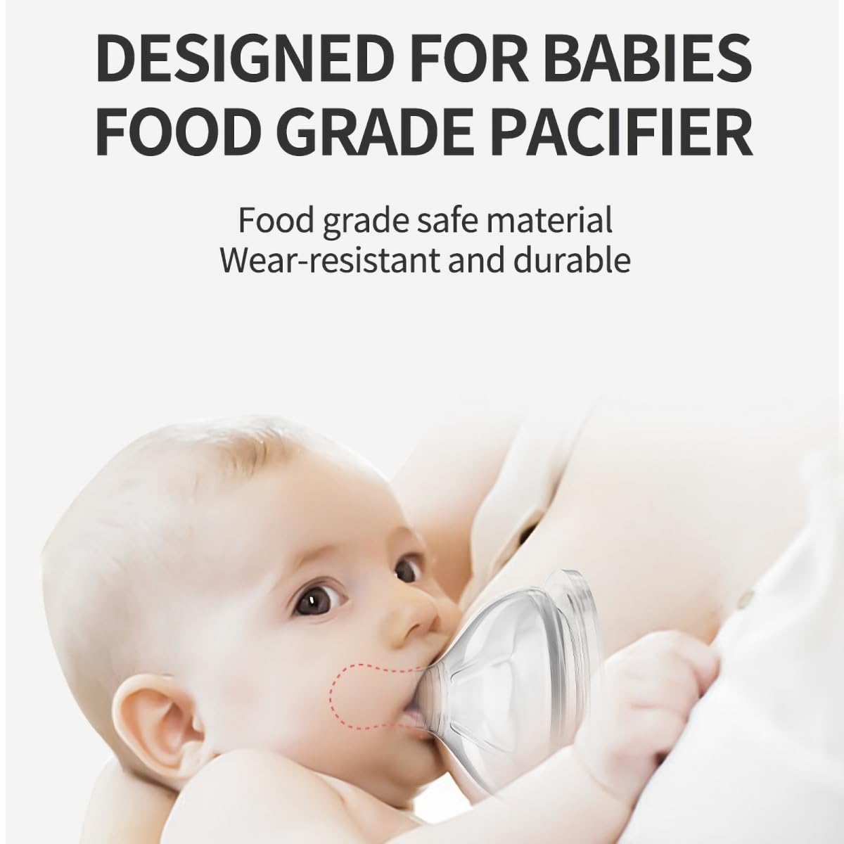 Oberni breast-shaped nipple features a natural latch for soothing bottle transition.