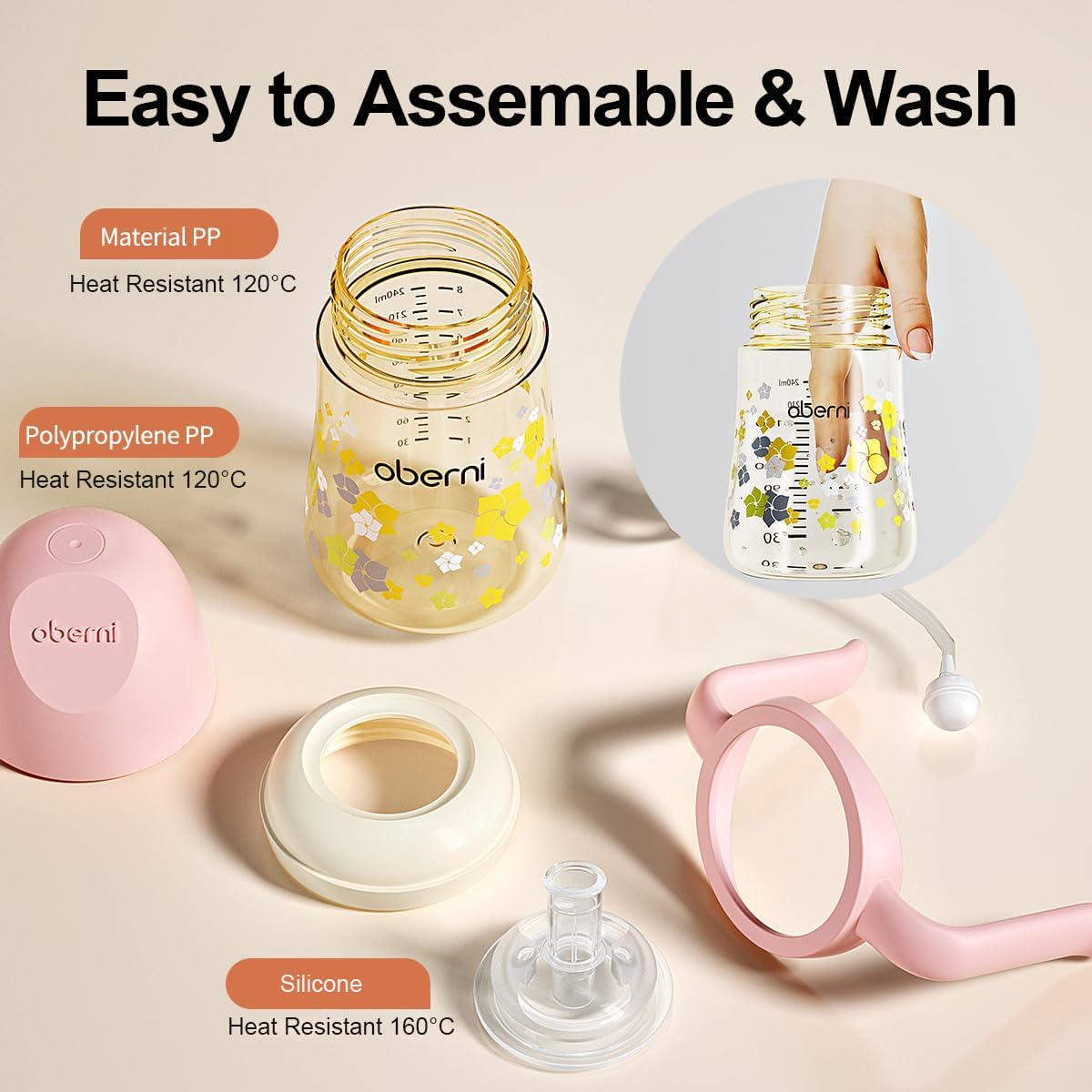 Oberni dishwasher top-rack safe cup simplifies cleaning after meals