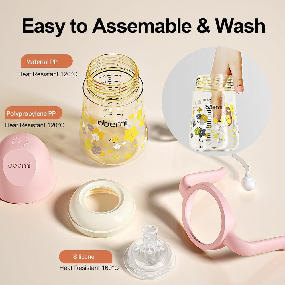Oberni dishwasher top-rack safe cup simplifies cleaning after meals