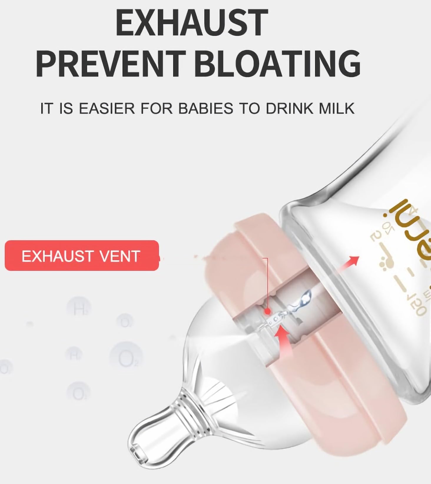 Oberni ergonomic grip helps baby hold bottle easily.