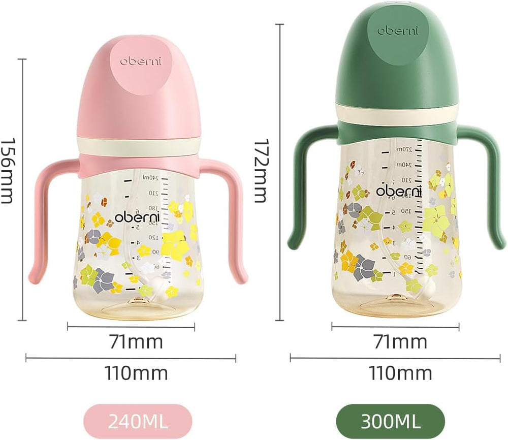 Oberni pink 8-ounce cup supports on-the-go hydration for toddlers