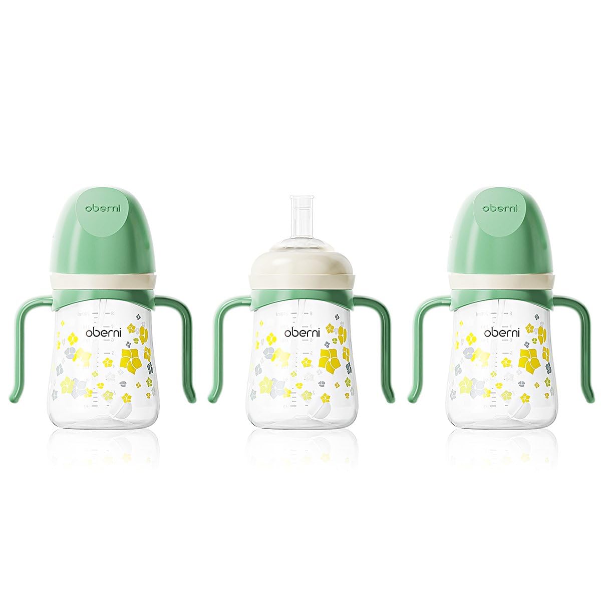 Oberni Toddler Sippy Cup weighted straw enables drinking from any angle