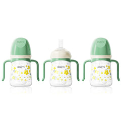 Oberni Toddler Sippy Cup weighted straw enables drinking from any angle