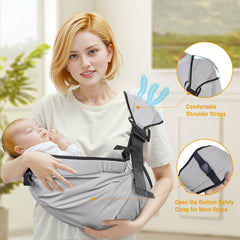 Oblitor breathable material keeps wearer and baby comfortable in all seasons