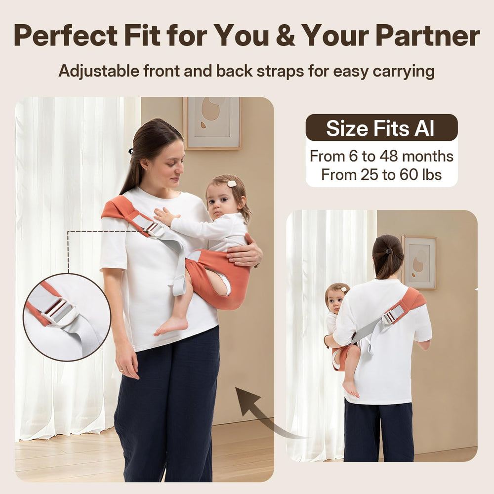 Oblitor toddler carrier breathable material keeps infant comfortable and cool