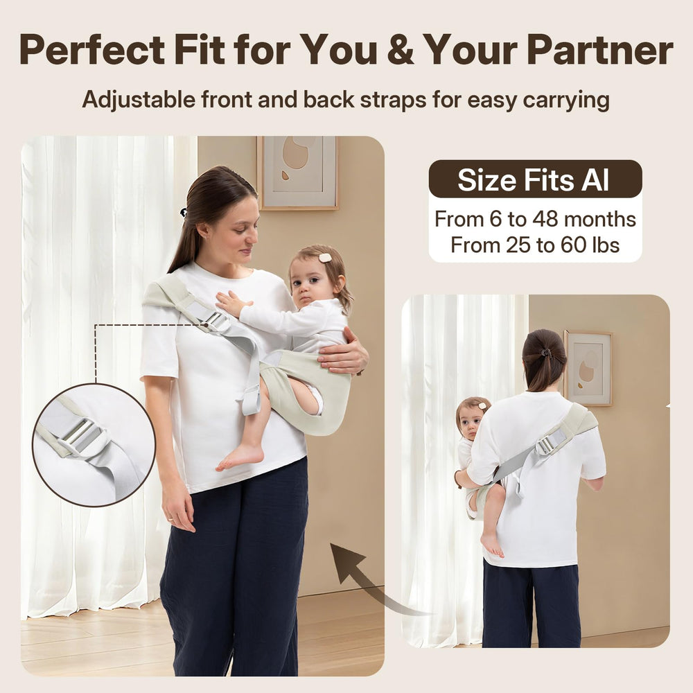 Oblitor toddler-carrier-breathable-material keeps baby cool against skin