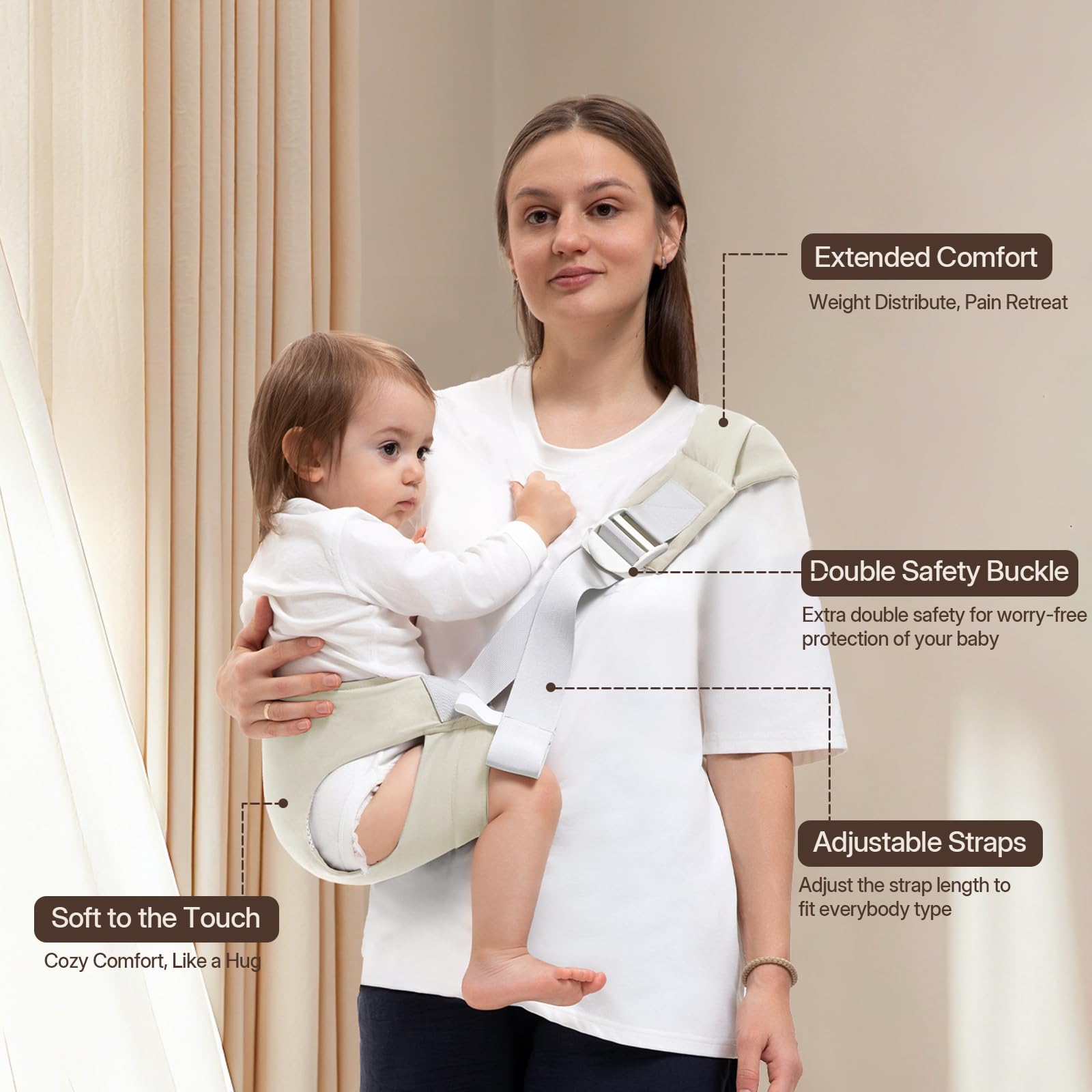 Oblitor toddler-carrier-compact-fold folds neatly into bags for travel