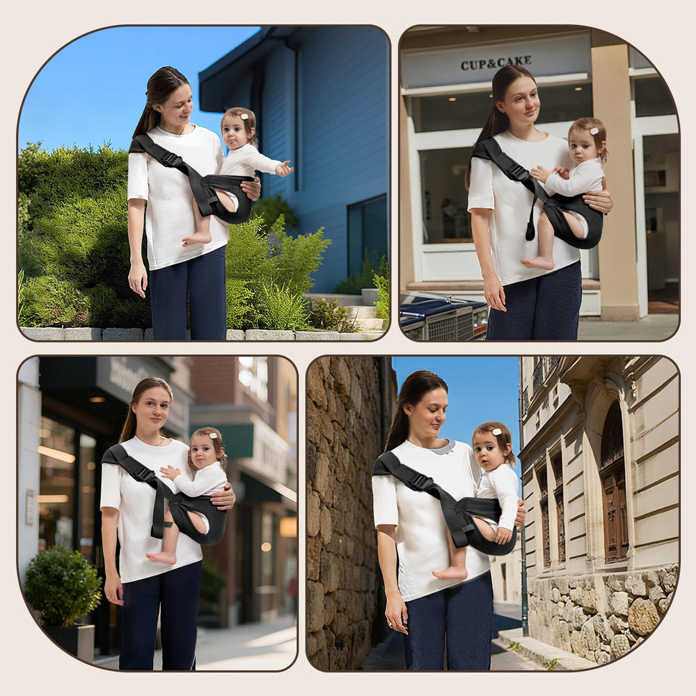 Oblitor Toddler Carrier folded-compact design fits easily in a bag.