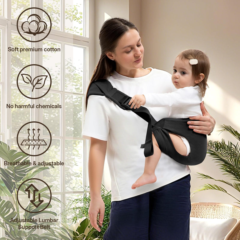 Oblitor Toddler Carrier in-use during shopping and travel offers convenient mobility.