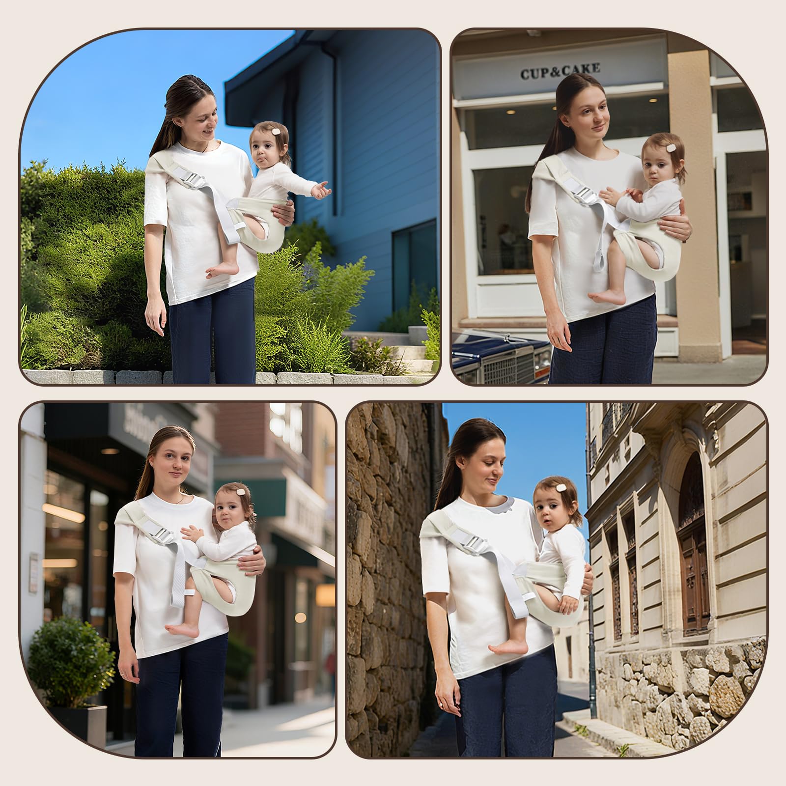 Oblitor toddler-carrier-shopping-travel supports busy parents on the go