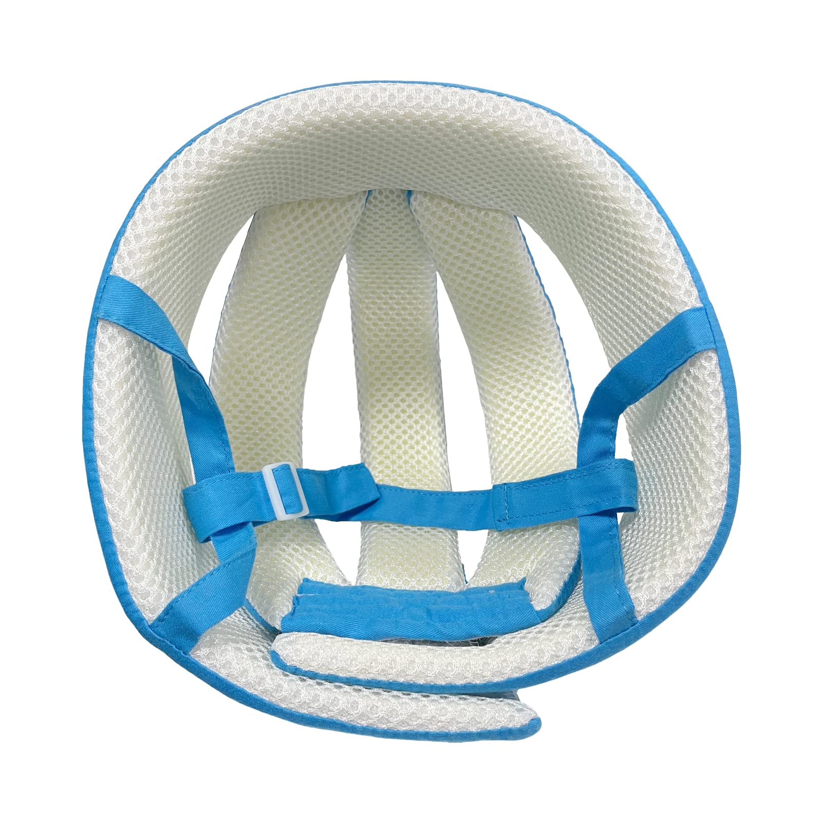 Ocanoiy baby helmet worn blue on child during playtime