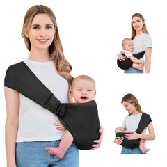 Ocanoiy Baby Sling Carrier mesh breathable close up showing cooling fabric for baby and parent.