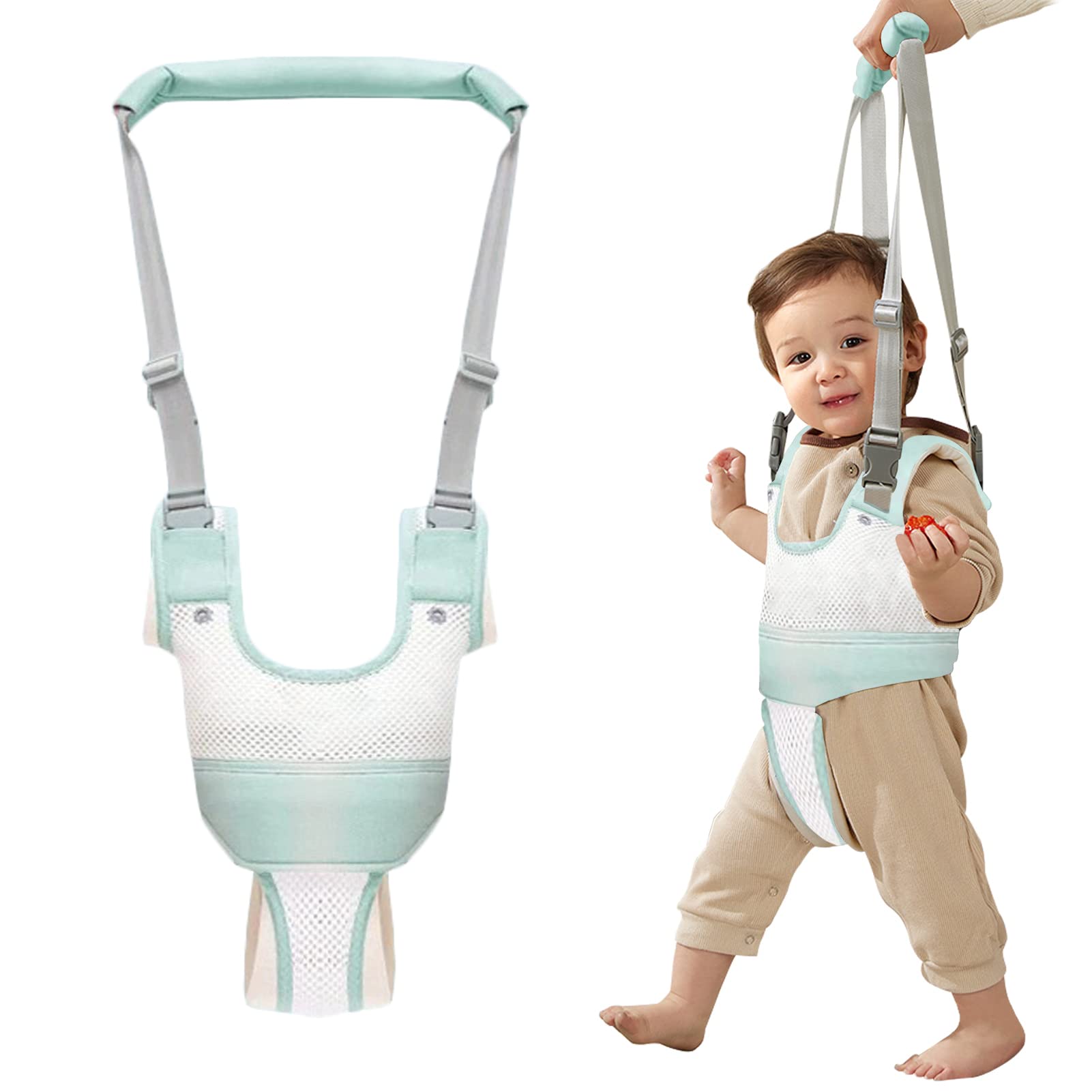 Ocanoiy baby walker harness with breathable material keeps baby cool during play.