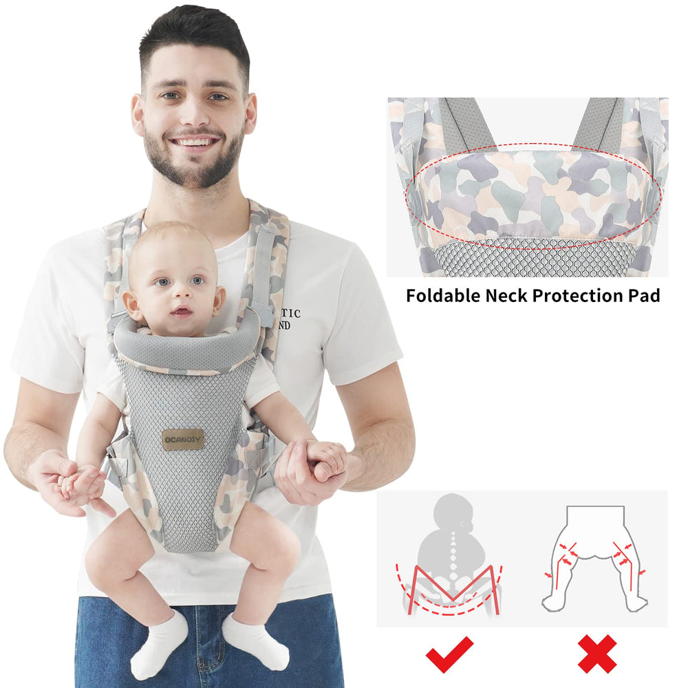 Ocanoiy one-size-fits-all camouflage fits growing babies.