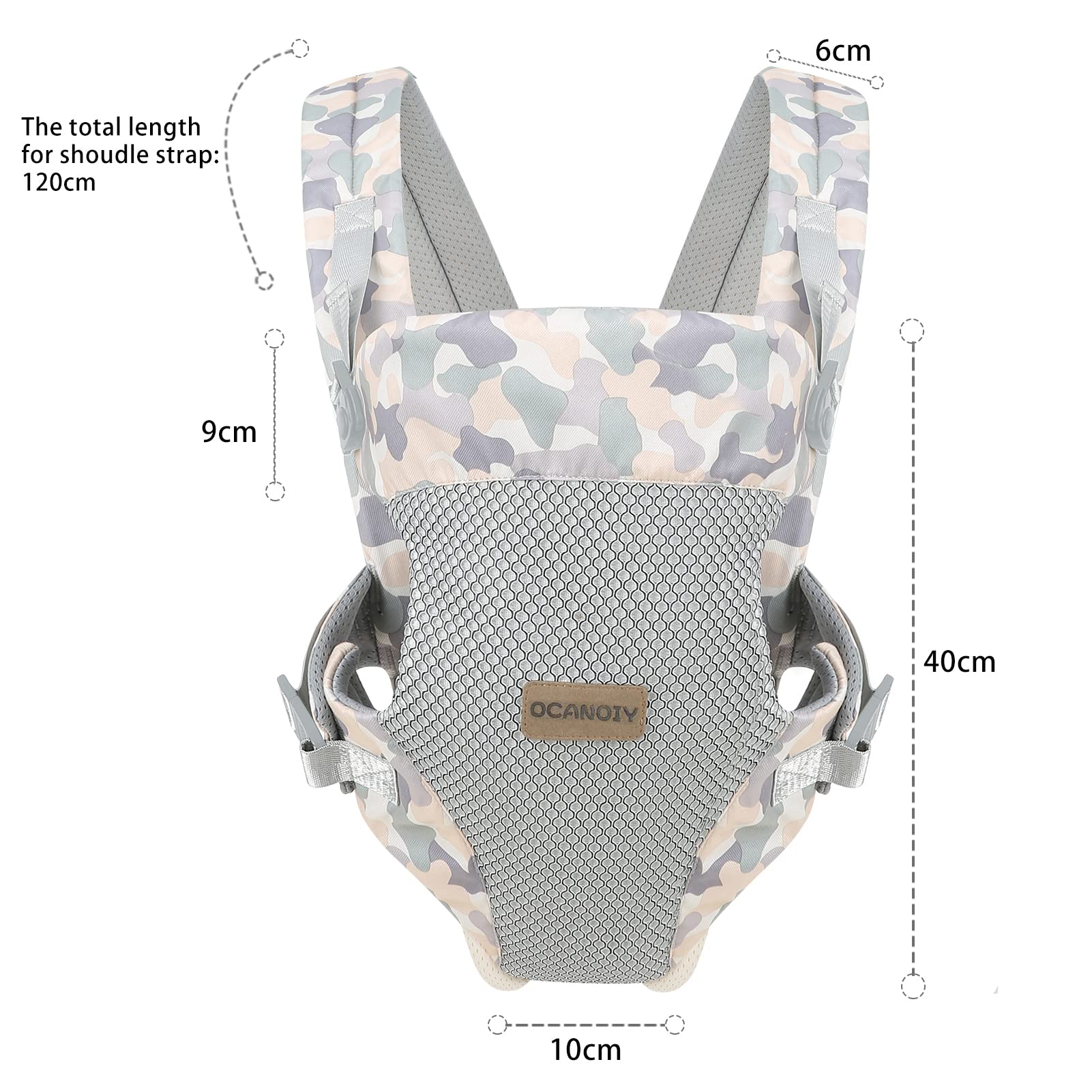 Ocanoiy safety-buckle camouflage confirms secure easy setup.