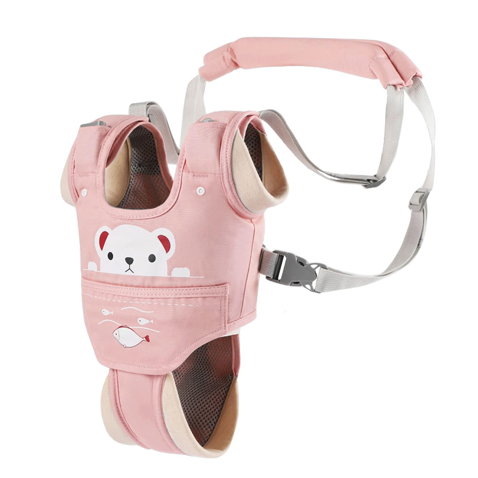 Ocanoiy toddler walker belt pink with adjustable fit for growth