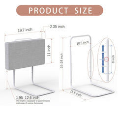 OCBAiLi soft cushions illustrated for comfortable, cushioning barrier during bedtime.