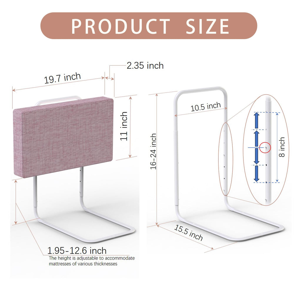OCBAiLi iron-pipe bed rails offer durable, long-lasting protection.