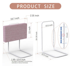 OCBAiLi iron-pipe bed rails offer durable, long-lasting protection.