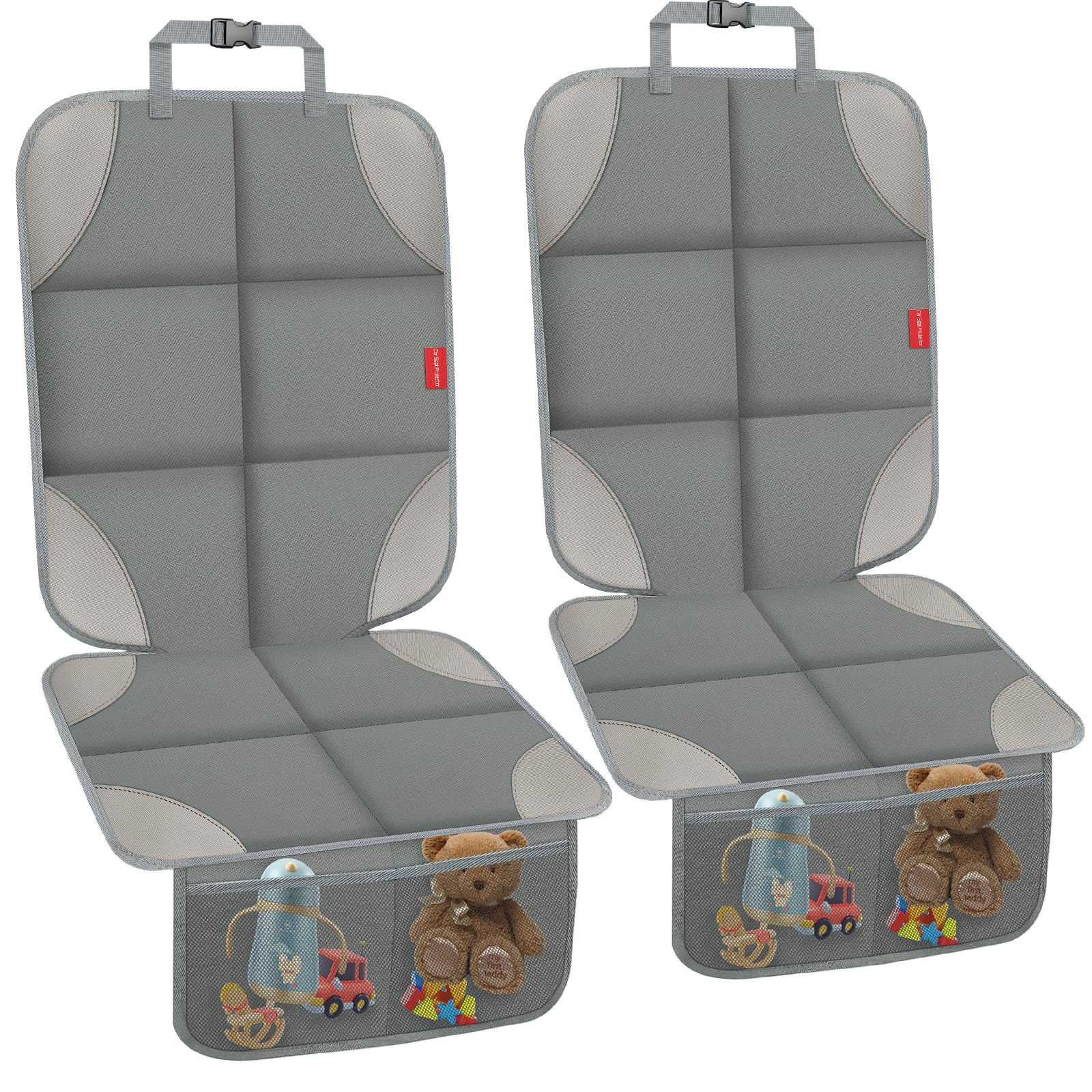 OCCKAI car seat protector full-coverage pad shields upholstery during daily rides.