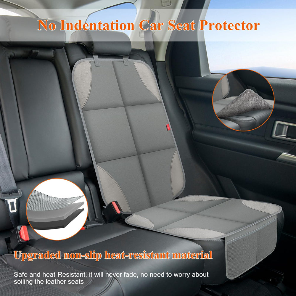 OCCKAI car seat protector waterproof 600D fabric blocks spills and stains.